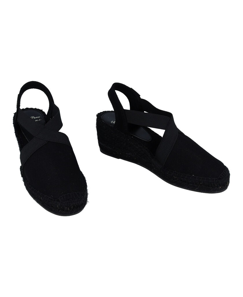 Toni Pons Fabi black wedge espadrilles