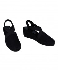Toni Pons Fabi black wedge espadrilles