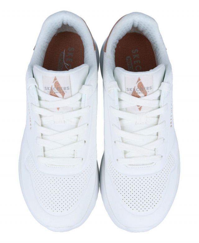 Zapatillas blancas mujer Skechers 177291Uno Lite