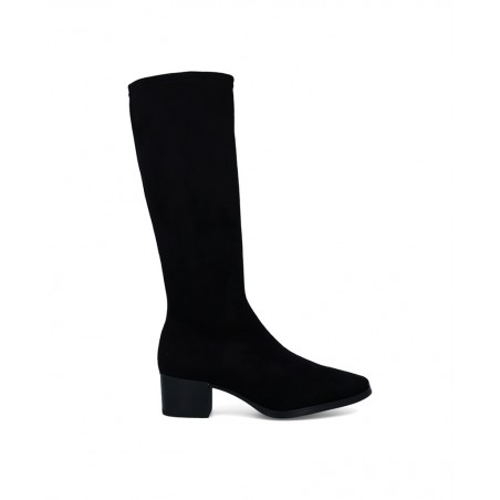 Botas de piel de serraje Miss Elastic 78256