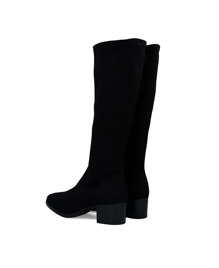 Miss Elastic 78256 Suede Leather Boots