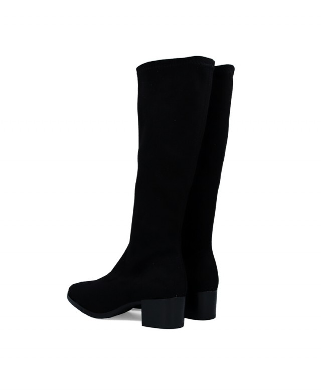 Botas de piel de serraje Miss Elastic 78256 Botas de piel de serraje Miss Elastic 78256