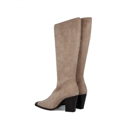 Botas de mujer color camel Miss Elastic 78133