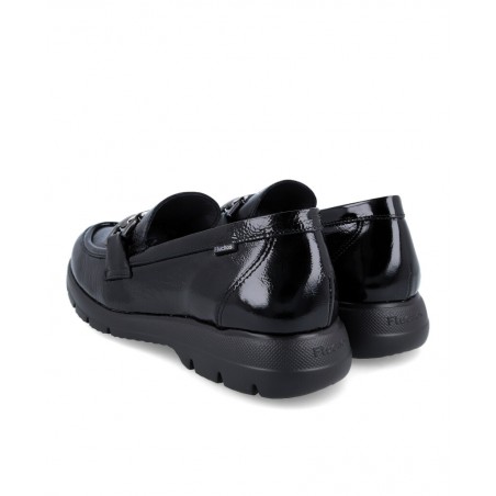 Zapatos de para mujer en color negro Caracteristicas mocasin cuna 3 cm piso extra light exterior piel e interior transpirable p