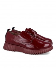 Zapatos de mujer burdeos Wonders Flexfly A-4401