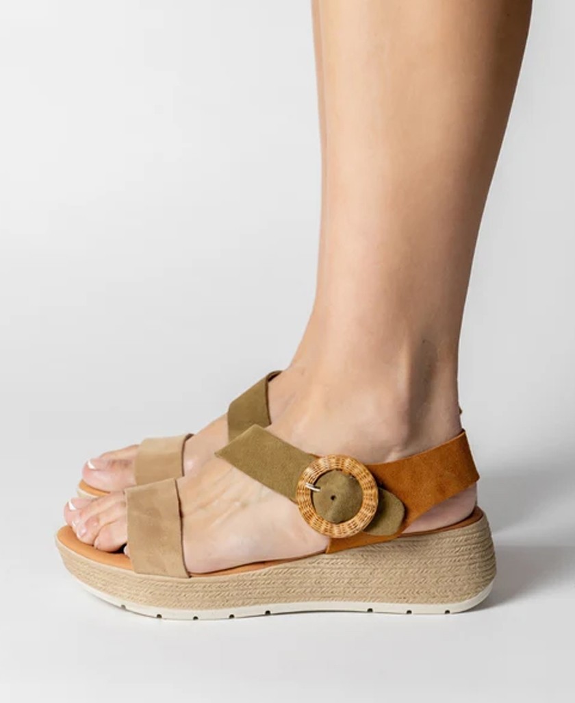 Marila Rosea multicolor women's wedge sandal