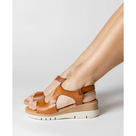 Sandalias de piel con cuña Marila Allen