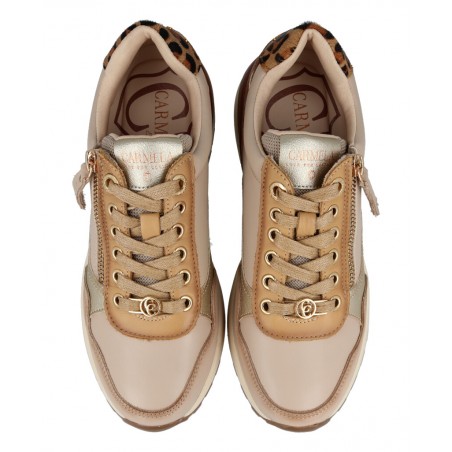 Sneakers beige de mujer Carmela 162442