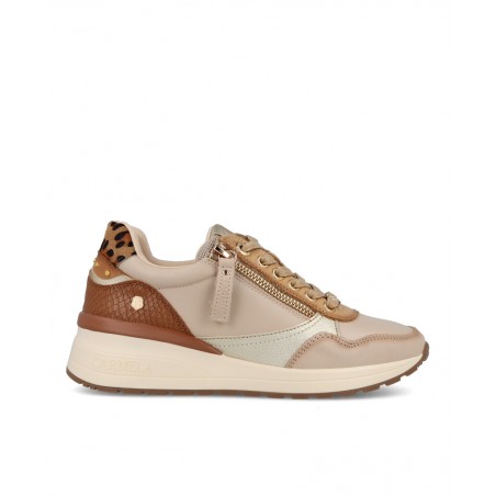 Sneakers beige de mujer Carmela 162442
