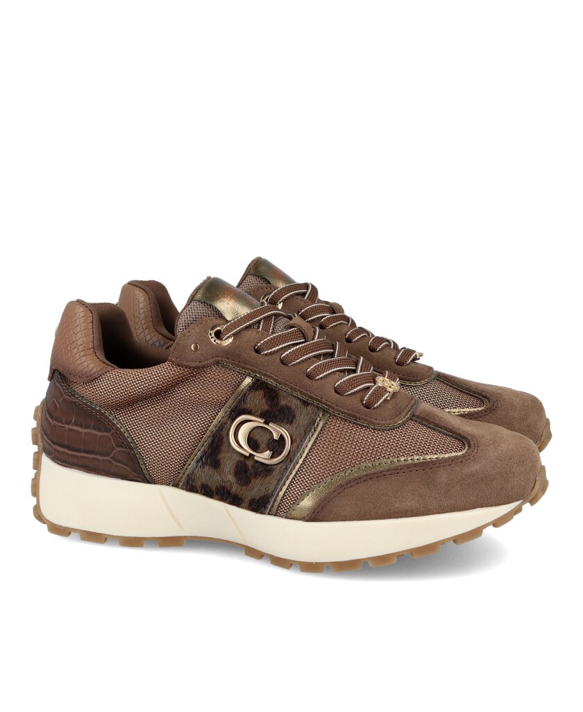 Deportivas de piel color taupe Carmela 162702