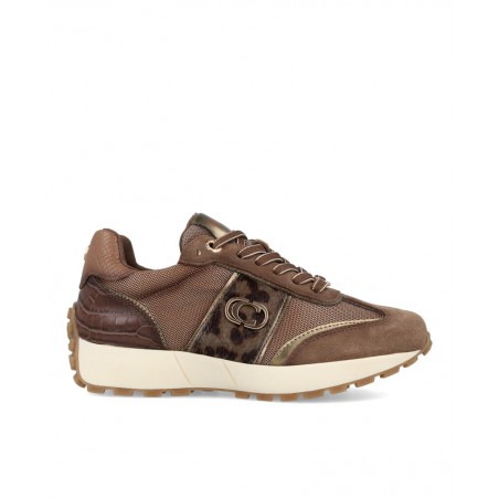 Deportivas de piel color taupe Carmela 162702