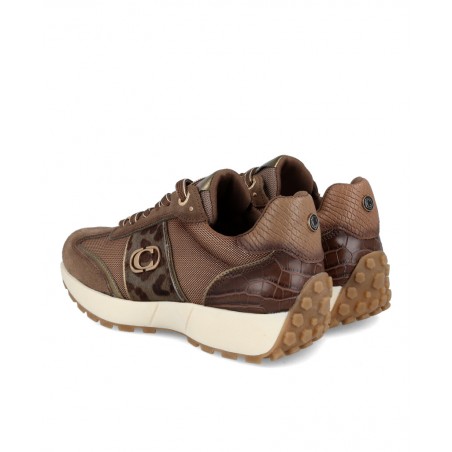 Deportivas de piel color taupe Carmela 162702