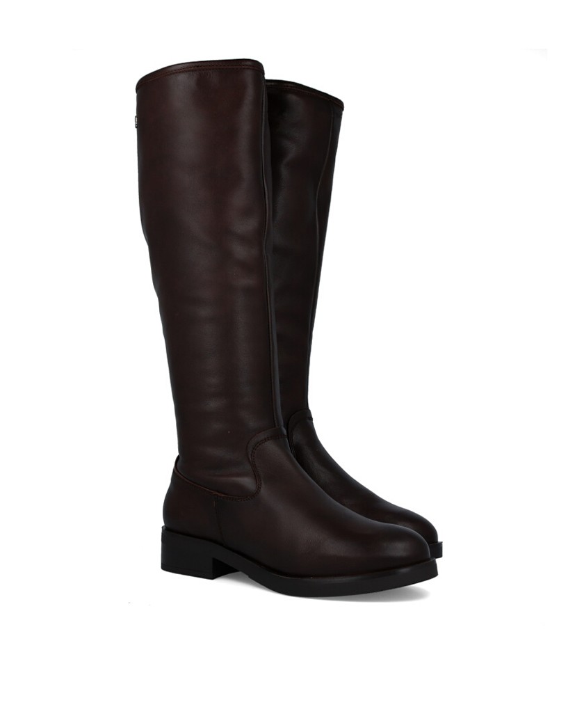 Botas altas marrones de piel Porronet Belén 4714