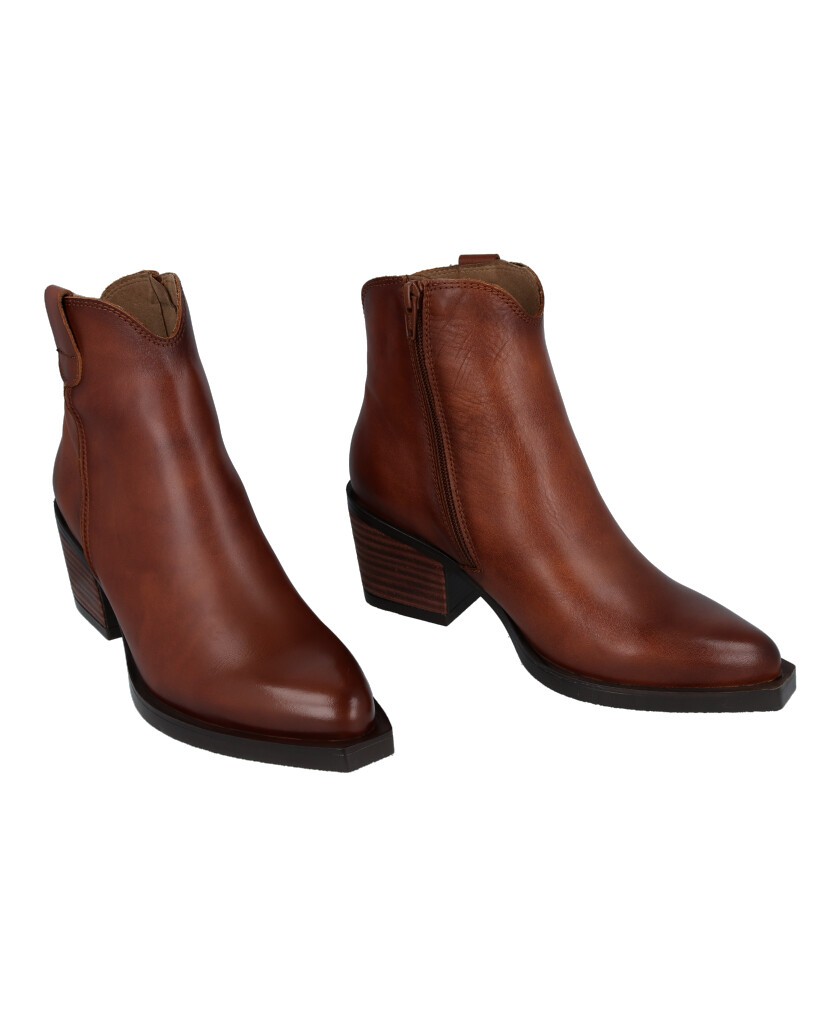 Brown mid-heel shoes Porronet 4752