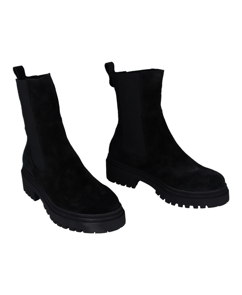 Botines negros con plataforma Porronet Celeste 4724