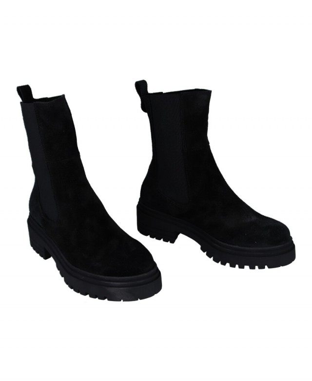 Black Platform Ankle Boots Porronet 4724 Black Platform Ankle Boots Porronet 4724