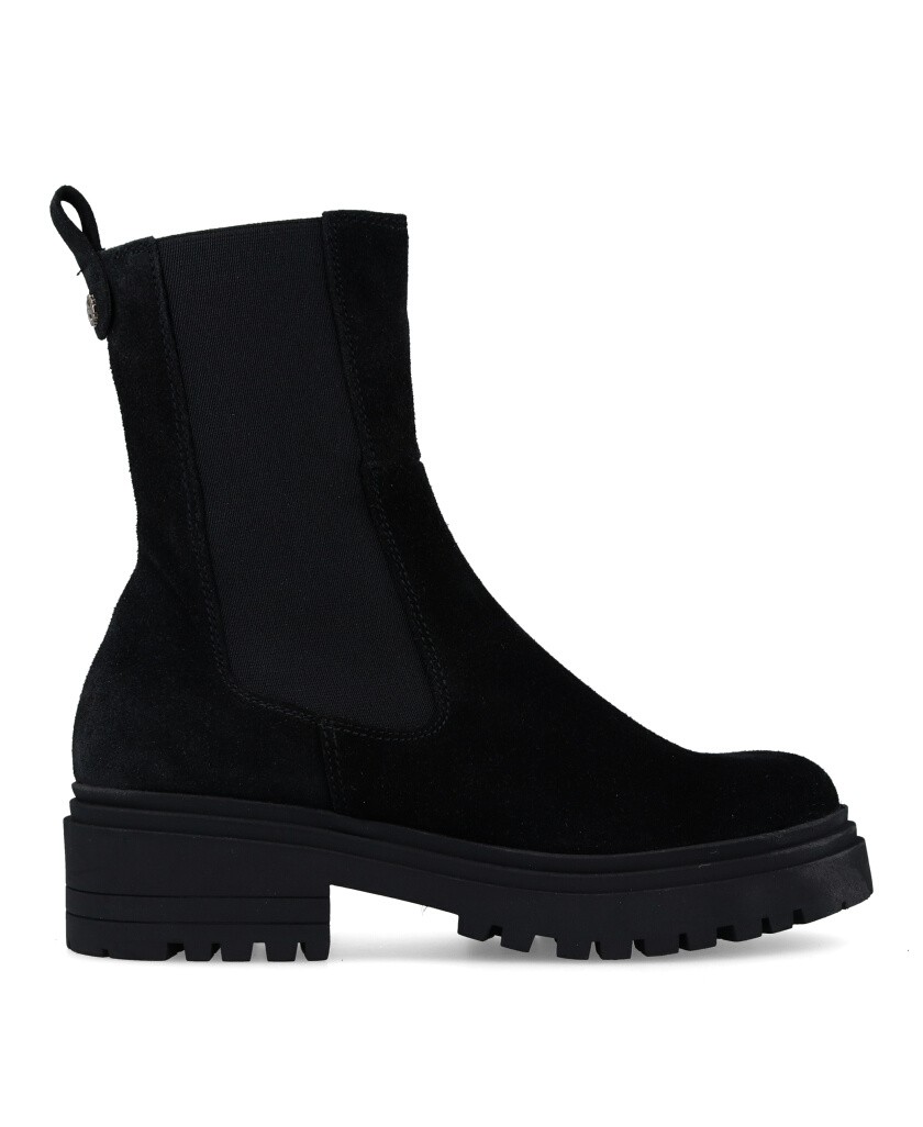 Botines negros con plataforma Porronet Celeste 4724