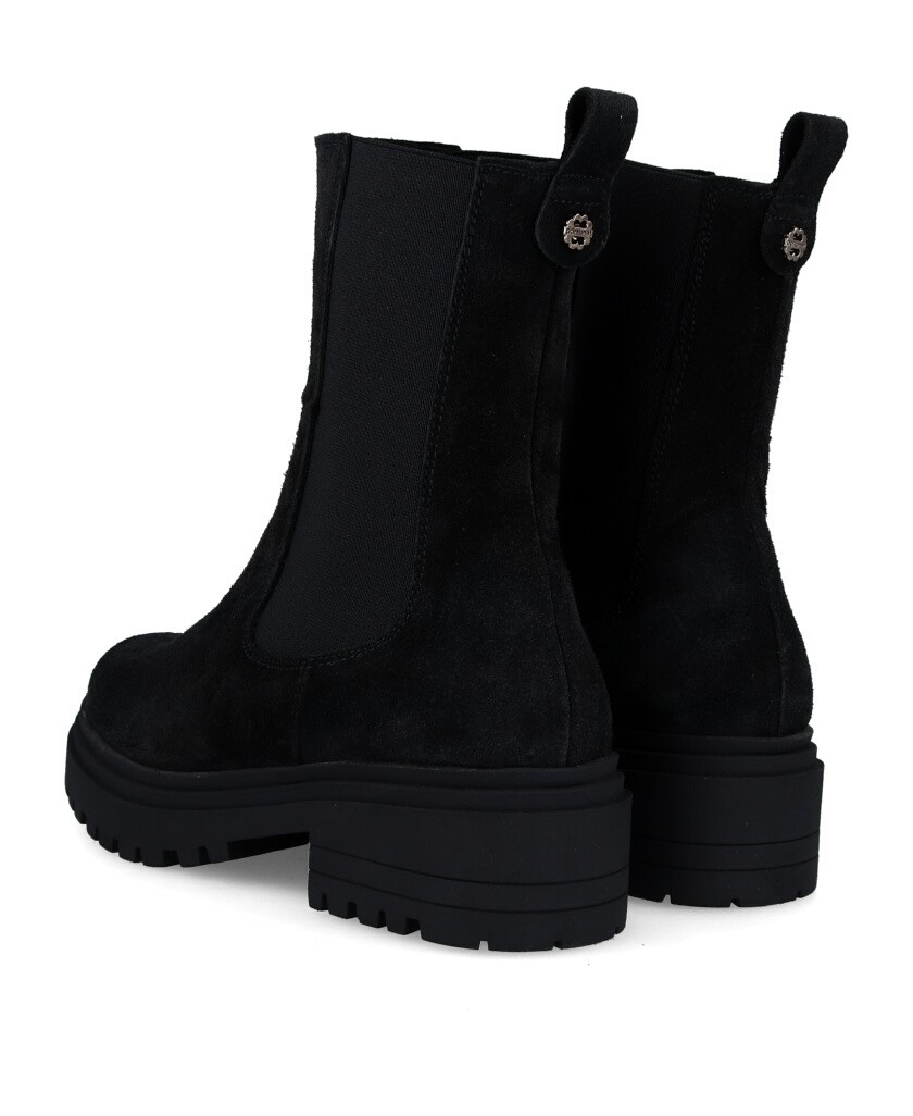 Black Platform Ankle Boots Porronet Celeste 4724