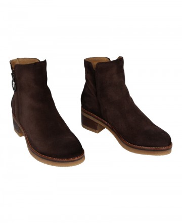 Brown Wide-Heeled Shoe Porronet 4733