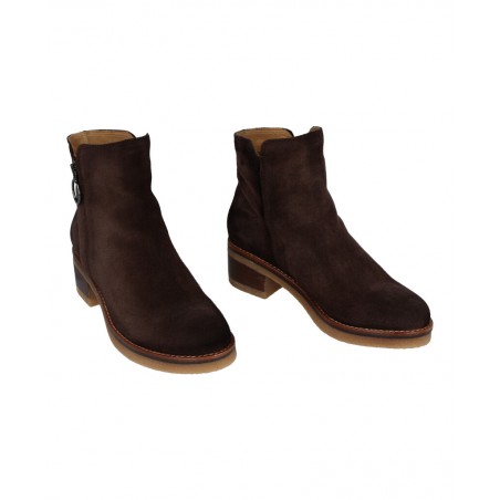 Brown Wide-Heeled Shoe Porronet 4733