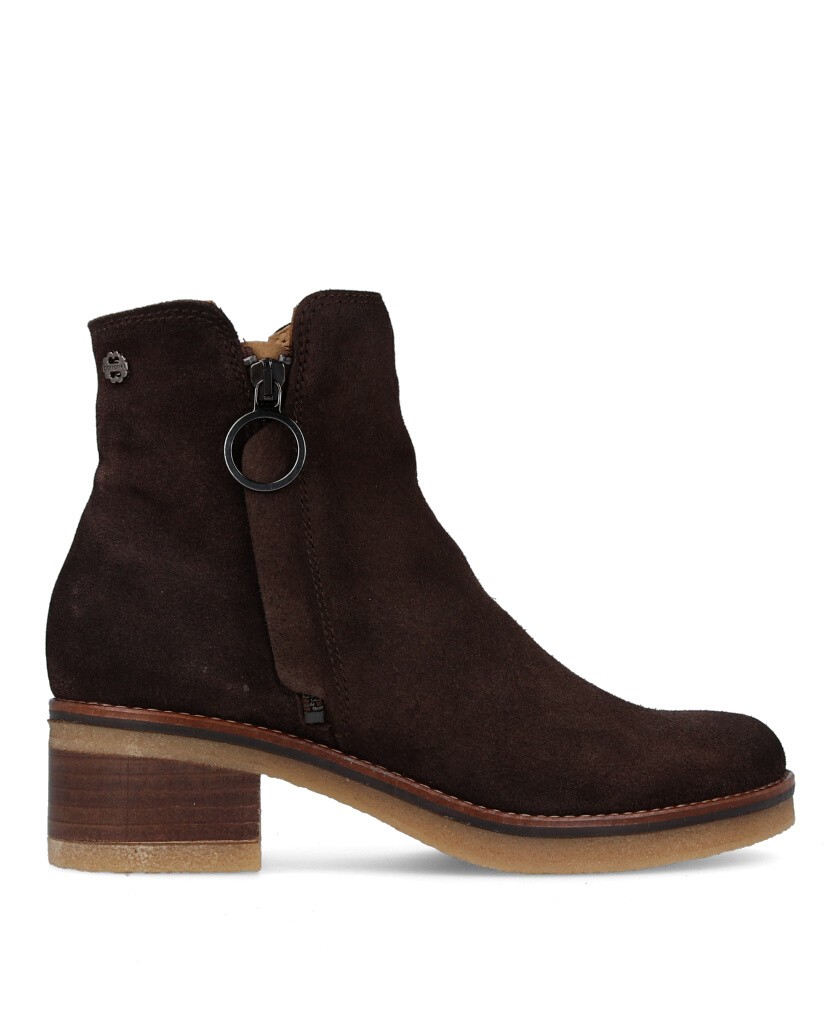 Brown Wide-Heeled Shoe Porronet Diana 4733