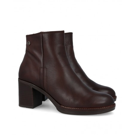 Porronet 4780 brown leather ankle boots