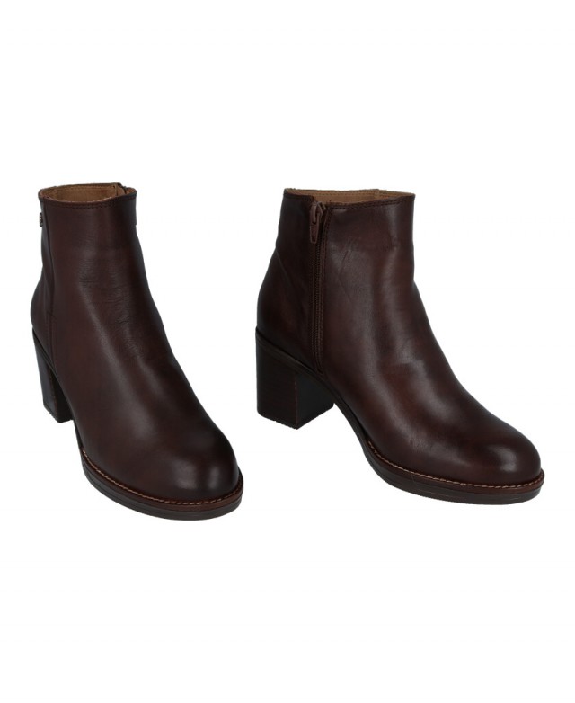 Porronet Rania 4780 brown leather ankle boots