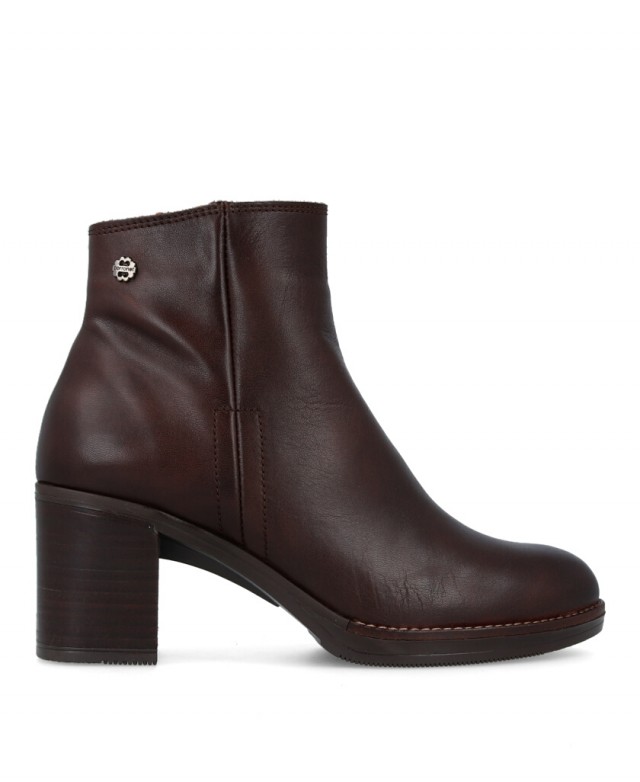 Porronet Rania 4780 brown leather ankle boots