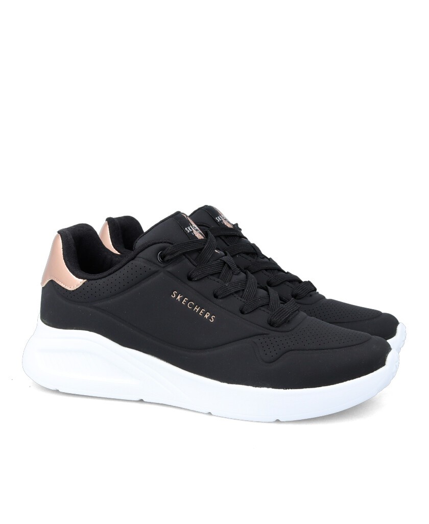 Skechers Black Uno Lite 177291 Wide Sole