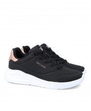 Skechers negras de suela ancha Uno Lite 177291