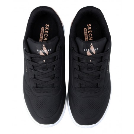 Skechers negras de suela ancha Uno Lite 177291