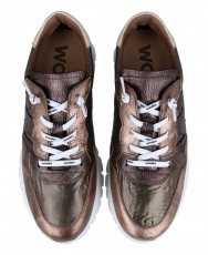 Sneakers metalizadas con cordones Wonders A-2491 Sneakers metalizadas con cordones Wonders A-2491