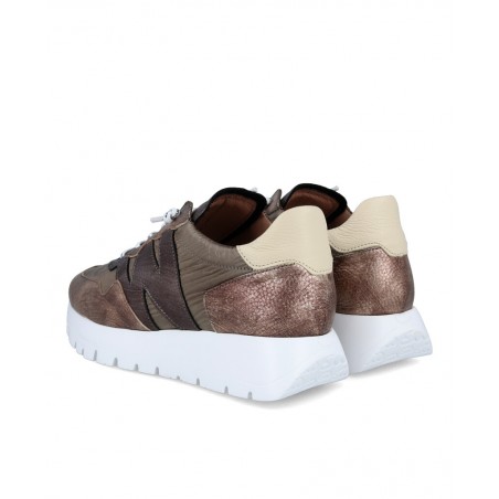 Wonders A-2491 Metallic Sneakers with Laces