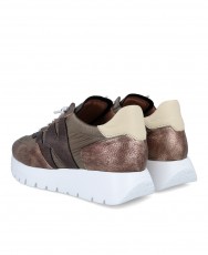 Sneakers metalizadas con cordones Wonders A-2491 Sneakers metalizadas con cordones Wonders A-2491