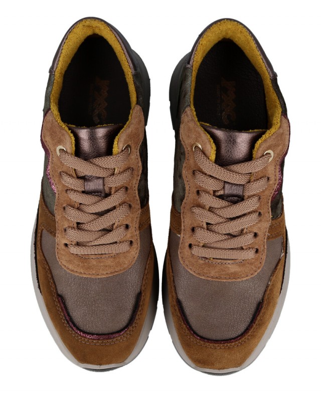 Multicolored leather sneakers Imac 857981.7102.002