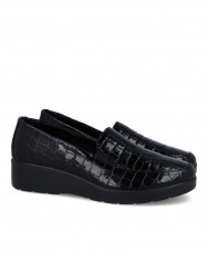 Black moccasins with texture Imac 856031.4160.011 Black moccasins with texture Imac 856031.4160.011