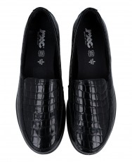 Black moccasins with texture Imac 856031.4160.011 Black moccasins with texture Imac 856031.4160.011