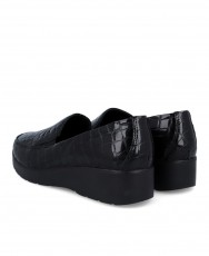 Black moccasins with texture Imac 856031.4160.011 Black moccasins with texture Imac 856031.4160.011