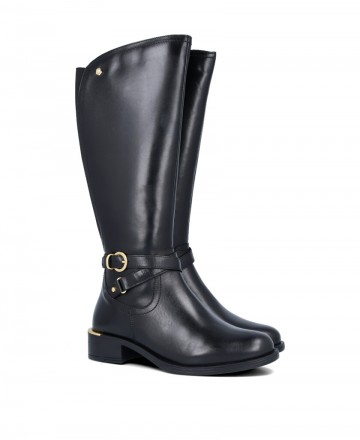 Botas negras altas con abalorio Carmela 162020
