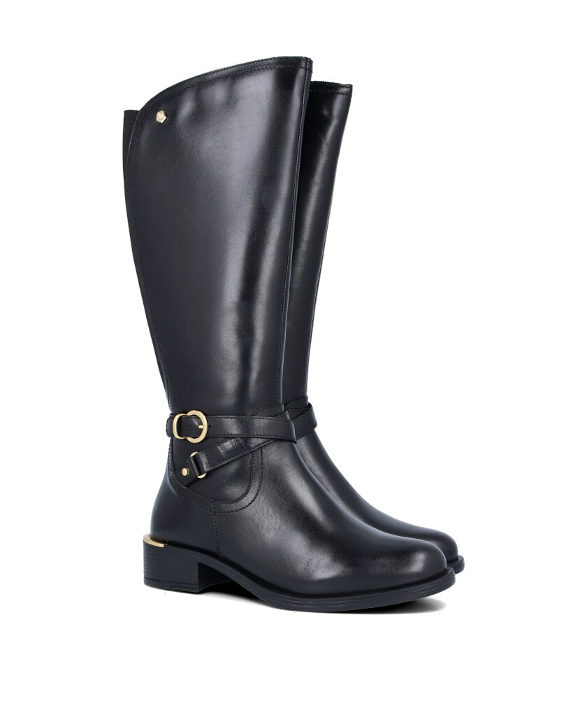 Black high boots with bead Carmela 162020