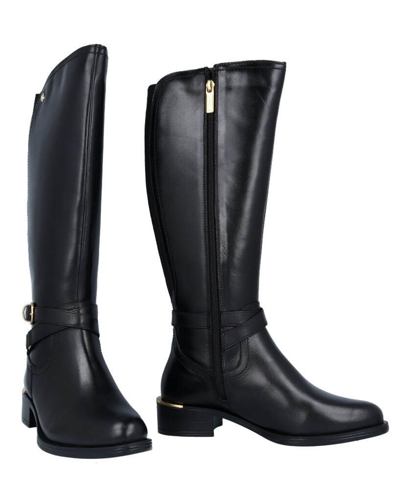 Black high boots with bead Carmela 162020