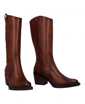 h2Botas cowboy marrones con tacon Porronet 4755 h2 pAtrevete a mostrar tu lado mas autentico con las Porronet 4755 Disenadas pa