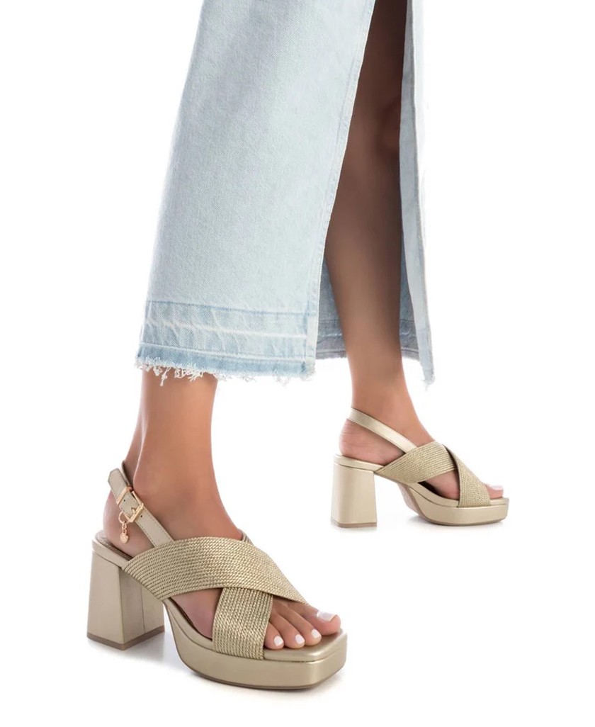 Xti 142338 metallic heeled sandal