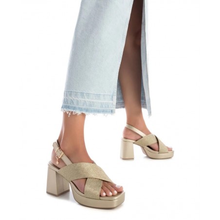 Xti 142338 metallic heeled sandal