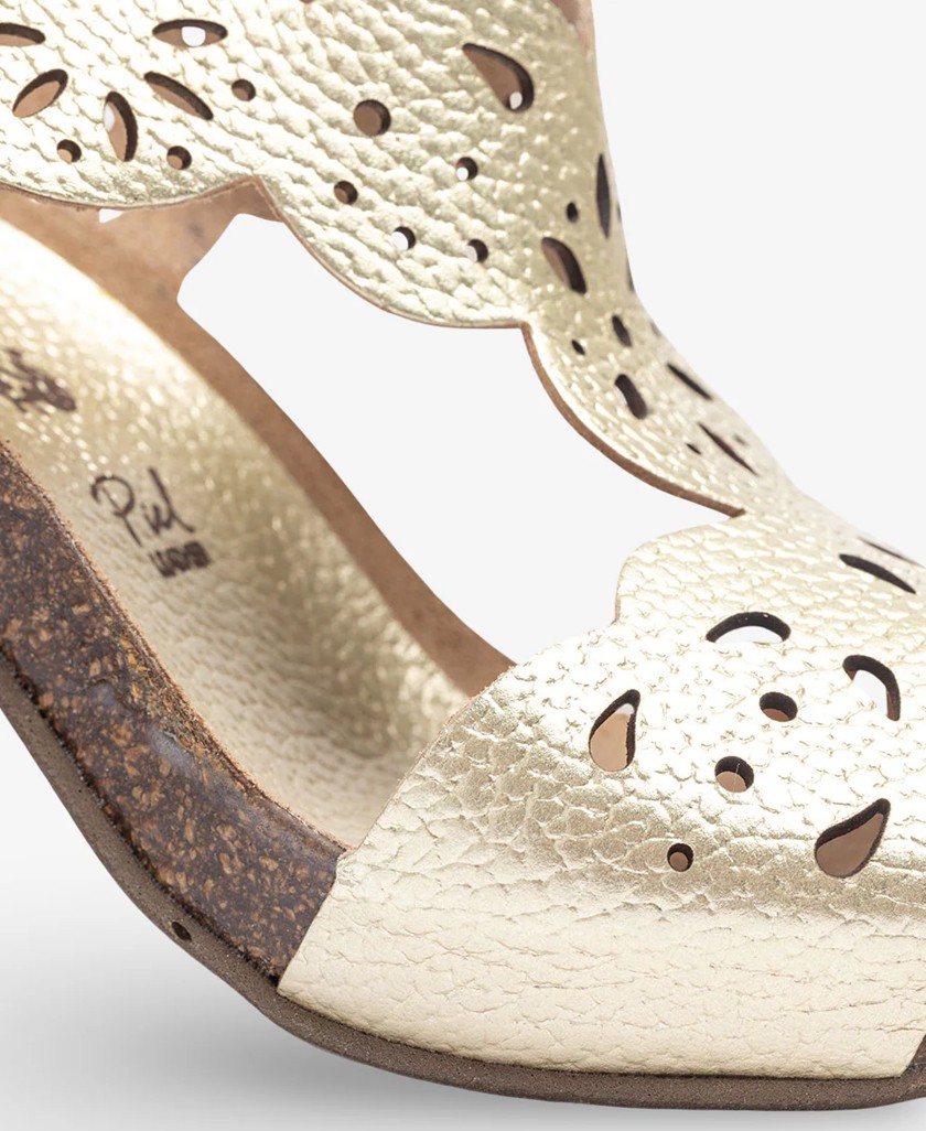 Sandalias de piel troqueladas Yokono Ponza 006