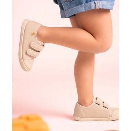 Vulladi 8195 Beige Barefoot Children's Footwear