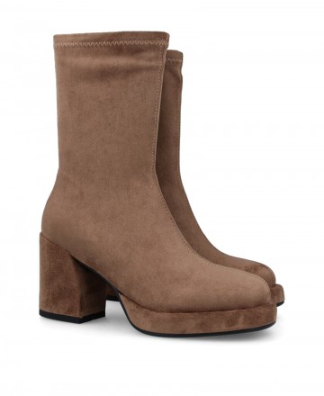 Noa Harmon 9821 elasticated heeled ankle boots