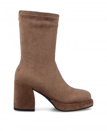 Noa Harmon 9821 elasticated heeled ankle boots
