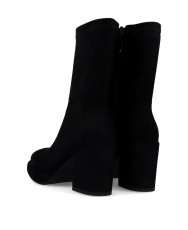 Noa Harmon 9821 black platform heeled ankle boots