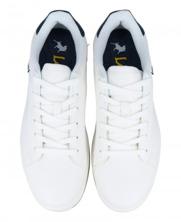 White Casual Lace-up Sneakers Lois 64489